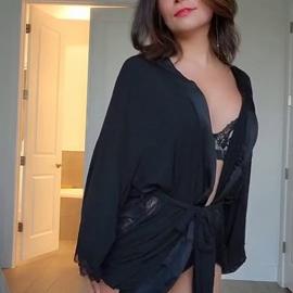 Alinity Black Lingerie Lace Robe Dance